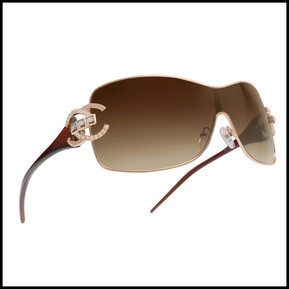 Y2K Oversized Wrap Around Sunglasses Trendy Frameless Shield Glasses Fashion main image 7
